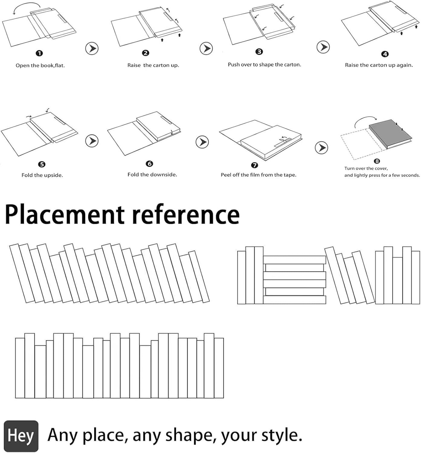 1749628480 decorative books for coffee table decor3 pieces stylish fake books of room decor aestheticfor home decorstacked book decor shelfentrywayconsole tablefireplace mantel decorblack and white.jpg