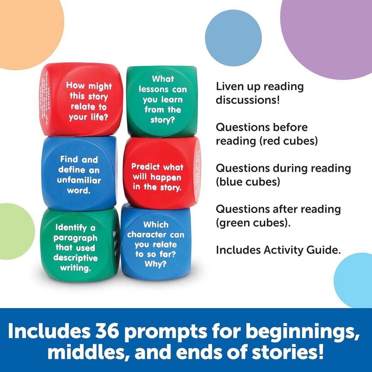 1749633076 learning resources reading comprehension cubes set of 6 kids ages 6 teacher and classroom supplies reading aids for kids.jpg