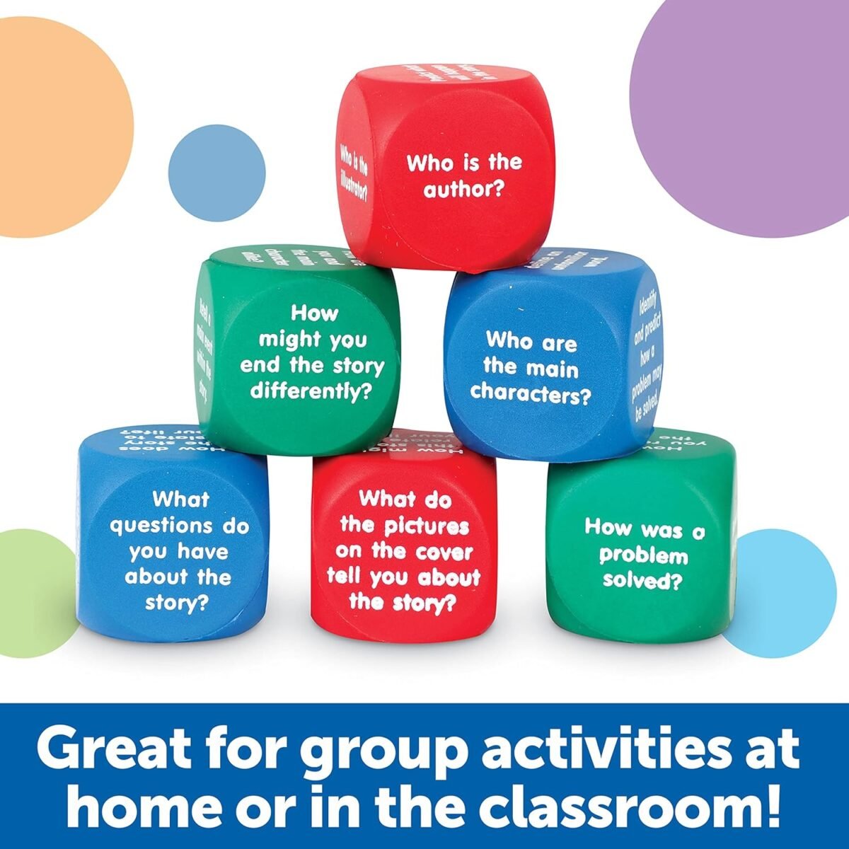 1749633077 learning resources reading comprehension cubes set of 6 kids ages 6 teacher and classroom supplies reading aids for kids.jpg