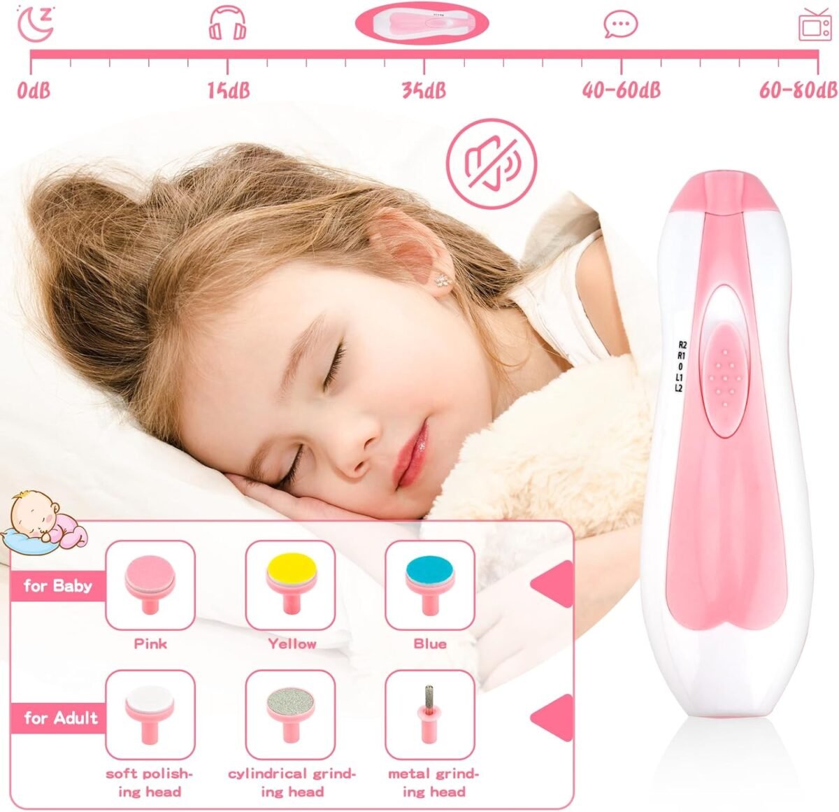 1749644987 baby healthcare and grooming kit 26 in 1 portable baby safety care set with hair brush comb nasal aspirator electric nail trimmer set baby essentials kit for newborn boys girls pink.jpg