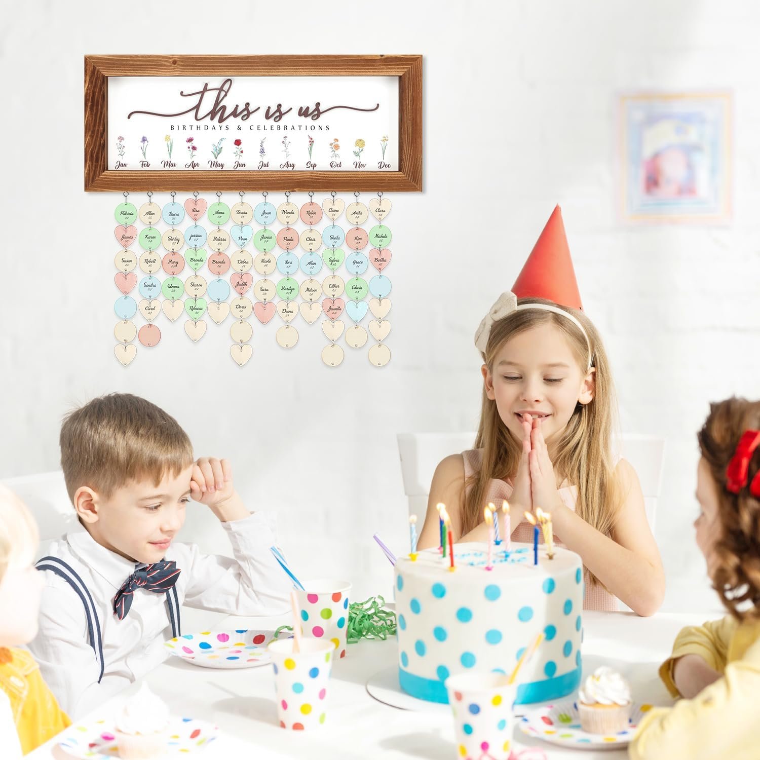 1749812981 toarti vintage family birthday calendar wall hanging with 100pcs wood tags16x6 rustic framed birthday anniversary reminder board diy birthday tracker plaque gift for friendmothergrandma.jpg