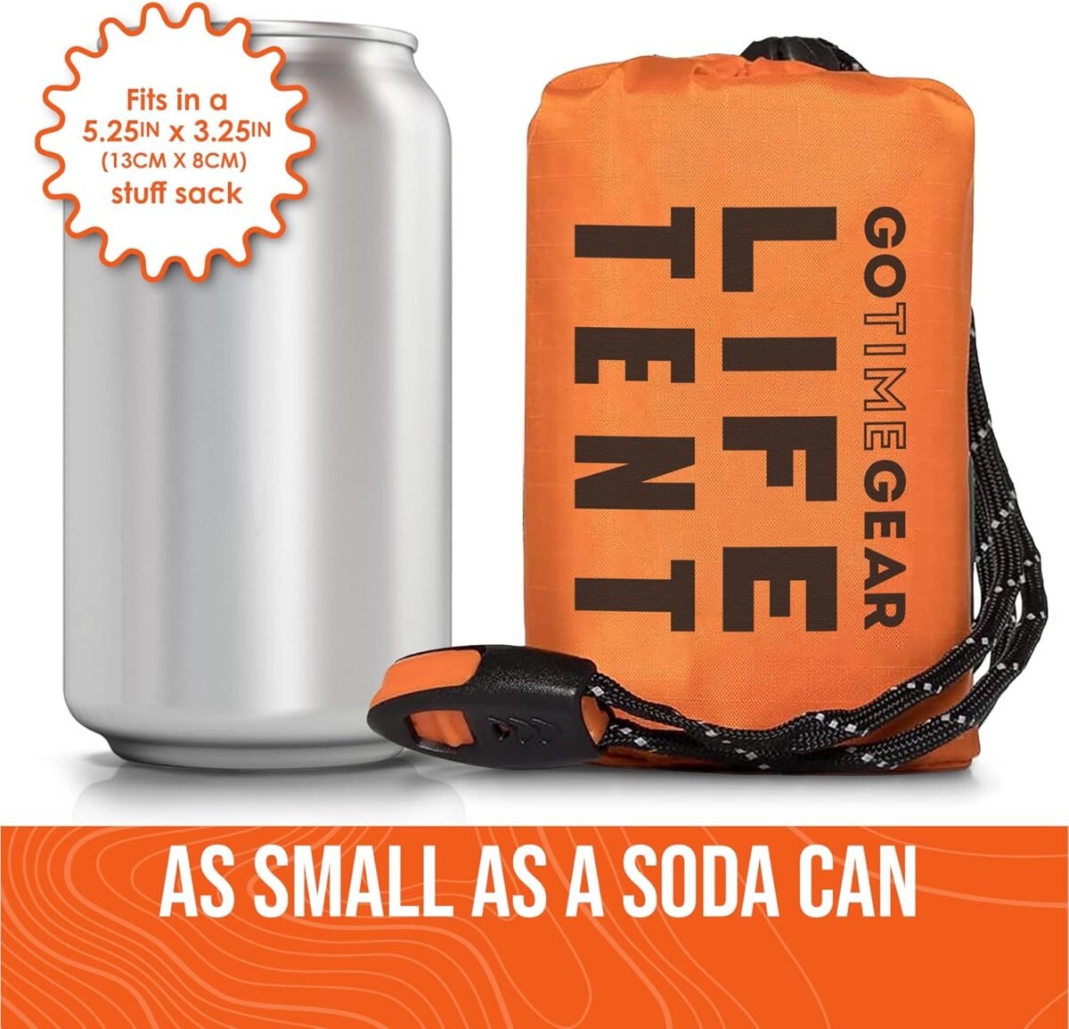 1749830861 go time gear survival life tent • 2 person mylar emergency shelter tube tent paracord • all weather protection for camping hiking survival kits • includes emergency whistle.jpg