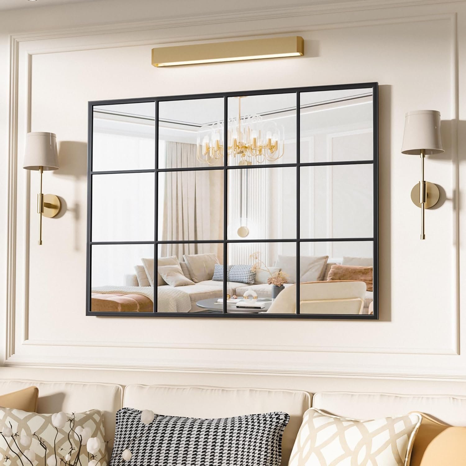 1749836771 suidia wall mirror rectangular 24 x 36 window decorative mirrors metal framed wall decor farmhouse mirror window pane mirror wall decor for bedroom living room entryway rectangle black.jpg