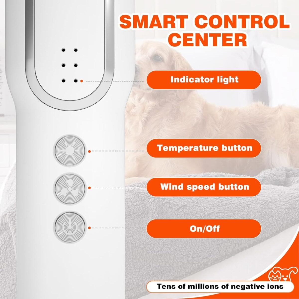 1749844741 portable handheld pet grooming hair dryer dog hair dryer pet grooming dryer smart temp feature lower noise adjustable 3 temperature 3 airflow speed for household travel camping.jpg