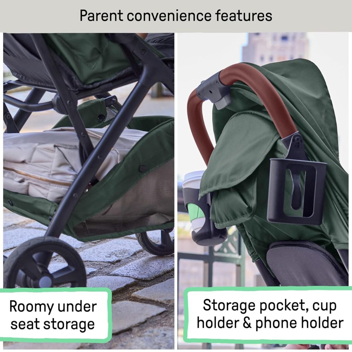 1749845468 summer infant ingenuity 3dquickclose cs compact fold stroller – lightweight stroller with oversized canopy extra large storage and compact fold forest.jpg