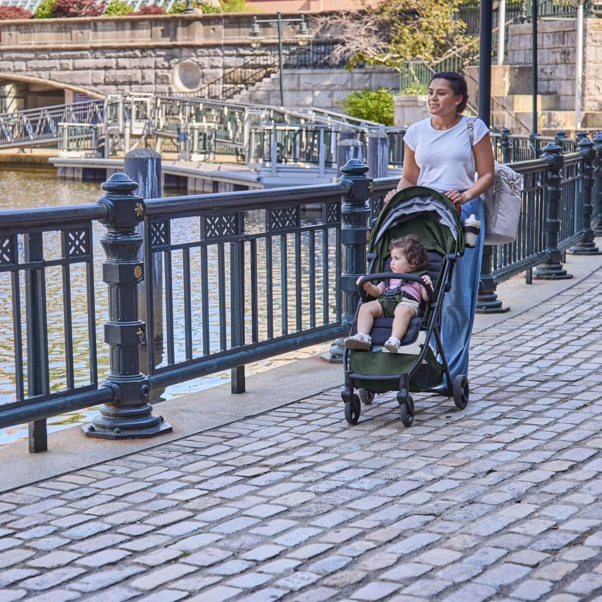 1749845478 summer infant ingenuity 3dquickclose cs compact fold stroller – lightweight stroller with oversized canopy extra large storage and compact fold forest.jpg