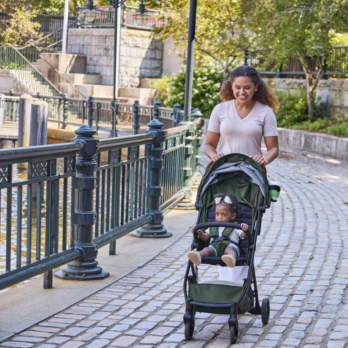 1749845481 summer infant ingenuity 3dquickclose cs compact fold stroller – lightweight stroller with oversized canopy extra large storage and compact fold forest.jpg