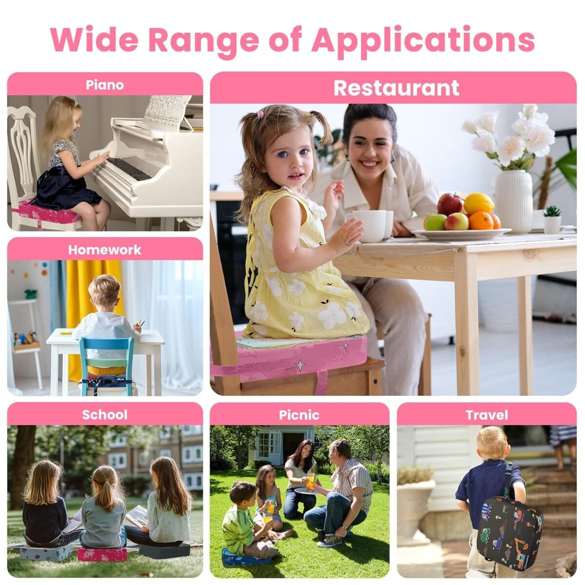 1749845536 toddler booster seat for dining table kids booster seat for kitchen chair with non slip bottom portable detachable washable increasing cushion with 2 adjustable straps unicorn.jpg