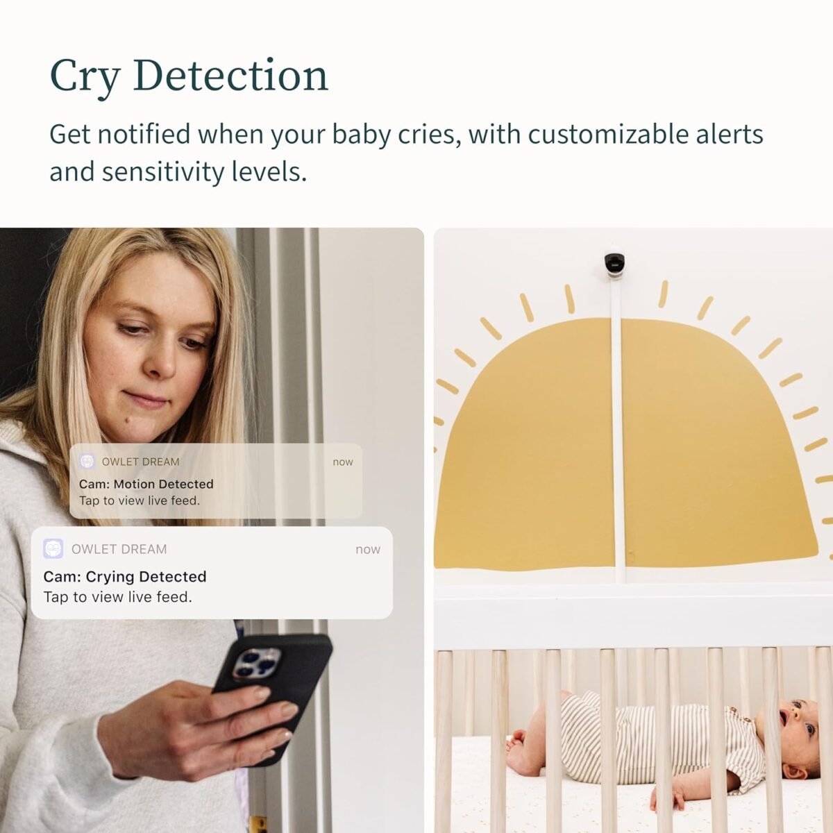 1749845690 owlet cam 2 smart baby monitor camera stream secure hd video and audio with night vision 4x zoom wide angle view and sound motion and cry notifications bedtime blue.jpg