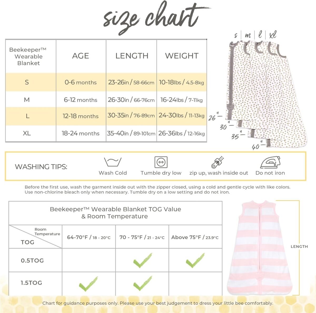 1749845822 burts bees baby beekeeper wearable blanket organic cotton swaddle 0.5 or 1.5 tog newborn essentials shower gift.jpg