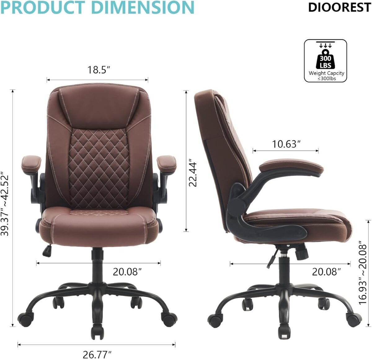 1749853829 office executive computer chair with adjustable flip up armresthigh back gaming ergonomic breathable leather chairs adjustable swivel desk chair with rocking function.jpg