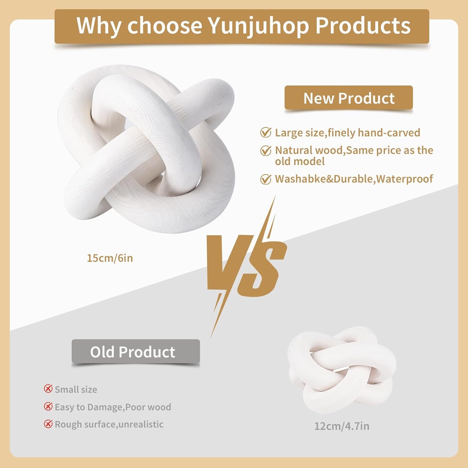 1749896471 3 link wood chain link decorwhite knot decorcoffee table decorhand carved farmhouse decor for homeboho decor for shelf entryway table scape decoration white.jpg