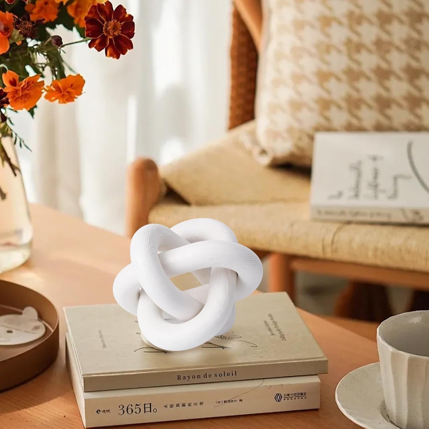 1749896475 3 link wood chain link decorwhite knot decorcoffee table decorhand carved farmhouse decor for homeboho decor for shelf entryway table scape decoration white.jpg