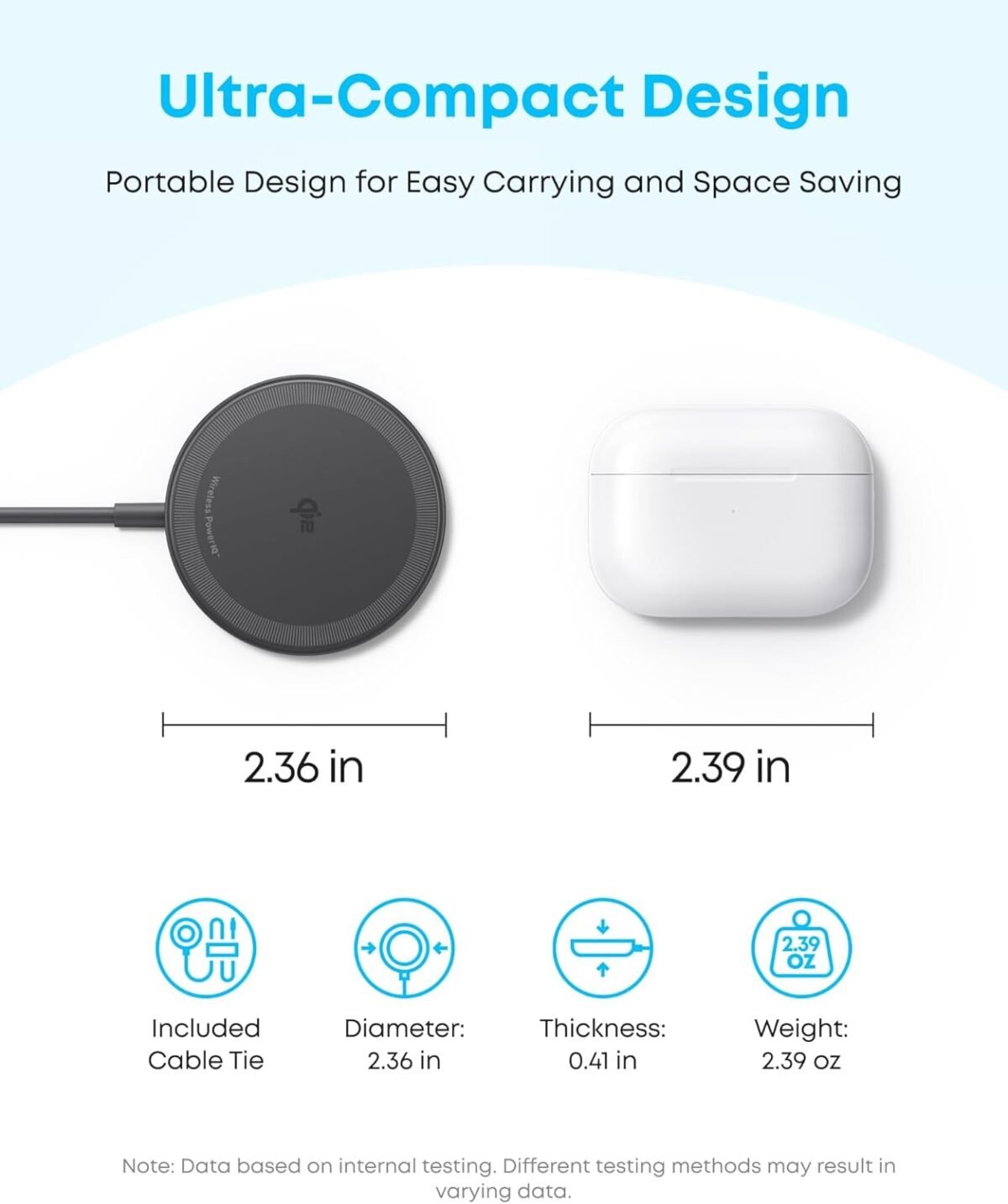 1749900634 anker zolo magnetic wireless charger qi2 certified 15w magsafe compatible wireless charging pad for iphone 16151413 series airpods and more adapter not included black 2 pack.jpg