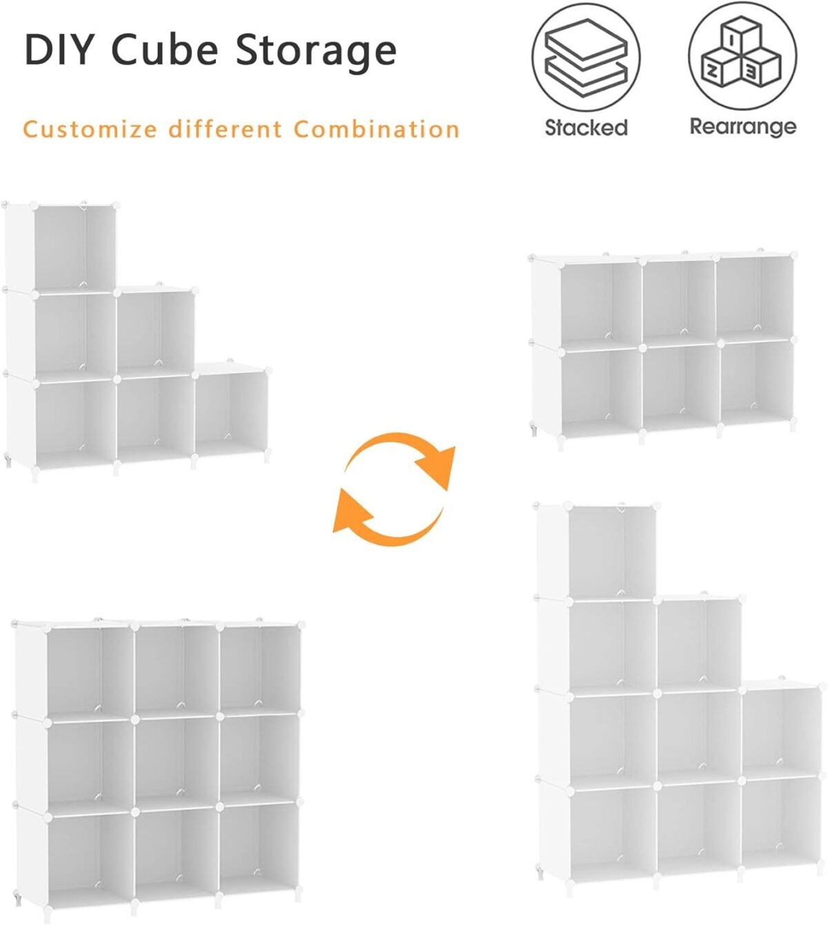 1749913595 awtatos cube storage organizer storage cubes shelves bookshelf 6 cube closet organizers and storage diy stackable plastic clothes organizer shelving for bedroom home white.jpg