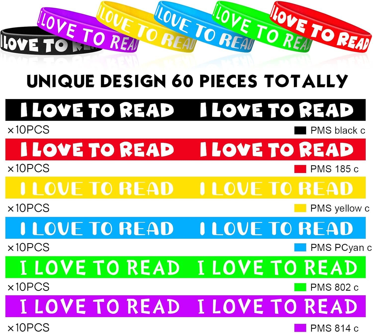 1749917180 willbond i love to read rubber bracelets motivational rubber wristband colorful silicone wristbands bracelets for classroom rewards teacher award school home decoration party favors.jpg