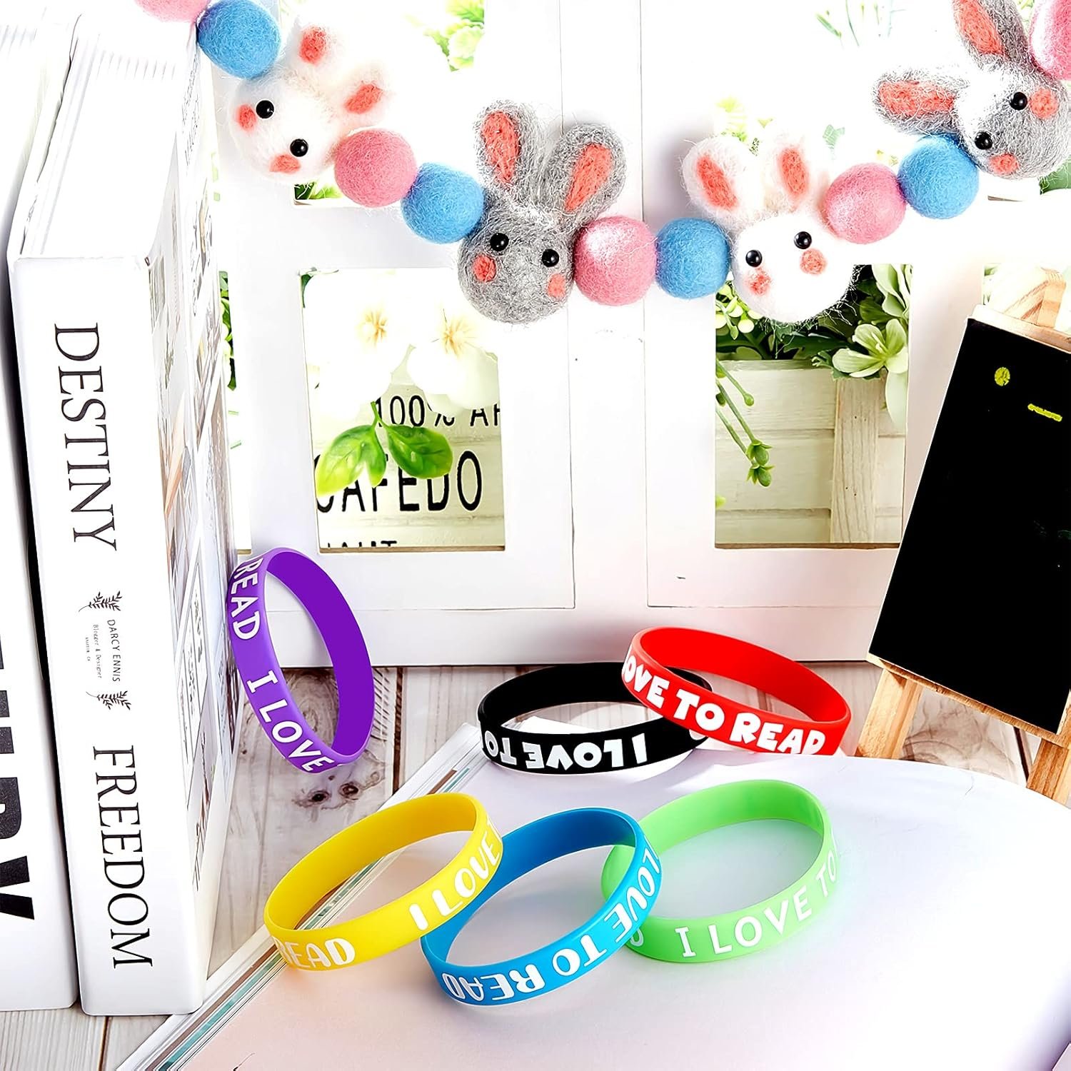 1749917186 willbond i love to read rubber bracelets motivational rubber wristband colorful silicone wristbands bracelets for classroom rewards teacher award school home decoration party favors.jpg