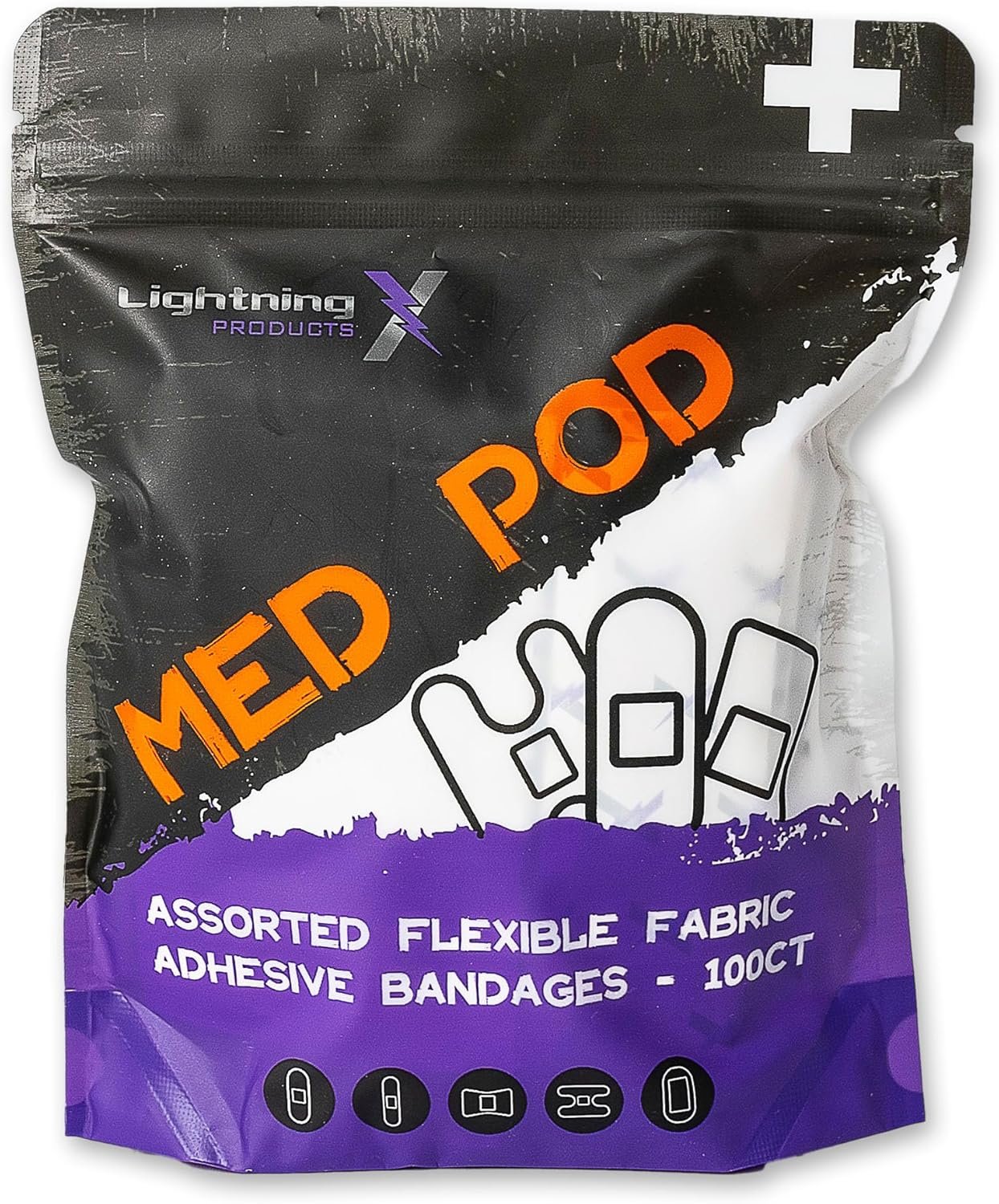 1749918470 lightning x products heavy duty flexible fabric assorted adhesive bandages for first aid kits pack of 100 5 sizes.jpg