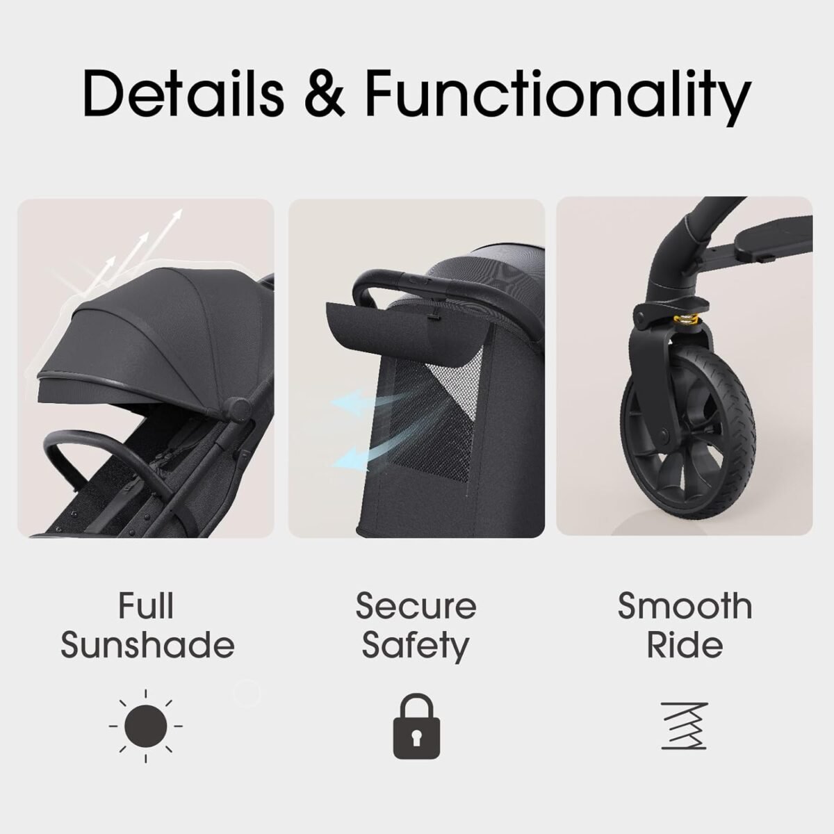 1749929270 lightweight baby travel stroller compact toddler strollers w telescoping handle cup holder storage pocket airplane carry on one hand quick fold near flat recline seat tr18 black.jpg