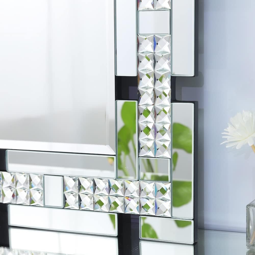 1749944059 chende crystal decorative wall mirror for living room 36 x 24 inches large elegant mirror for wall decor rectangle mirror with glass pieces for dining room entryway.jpg
