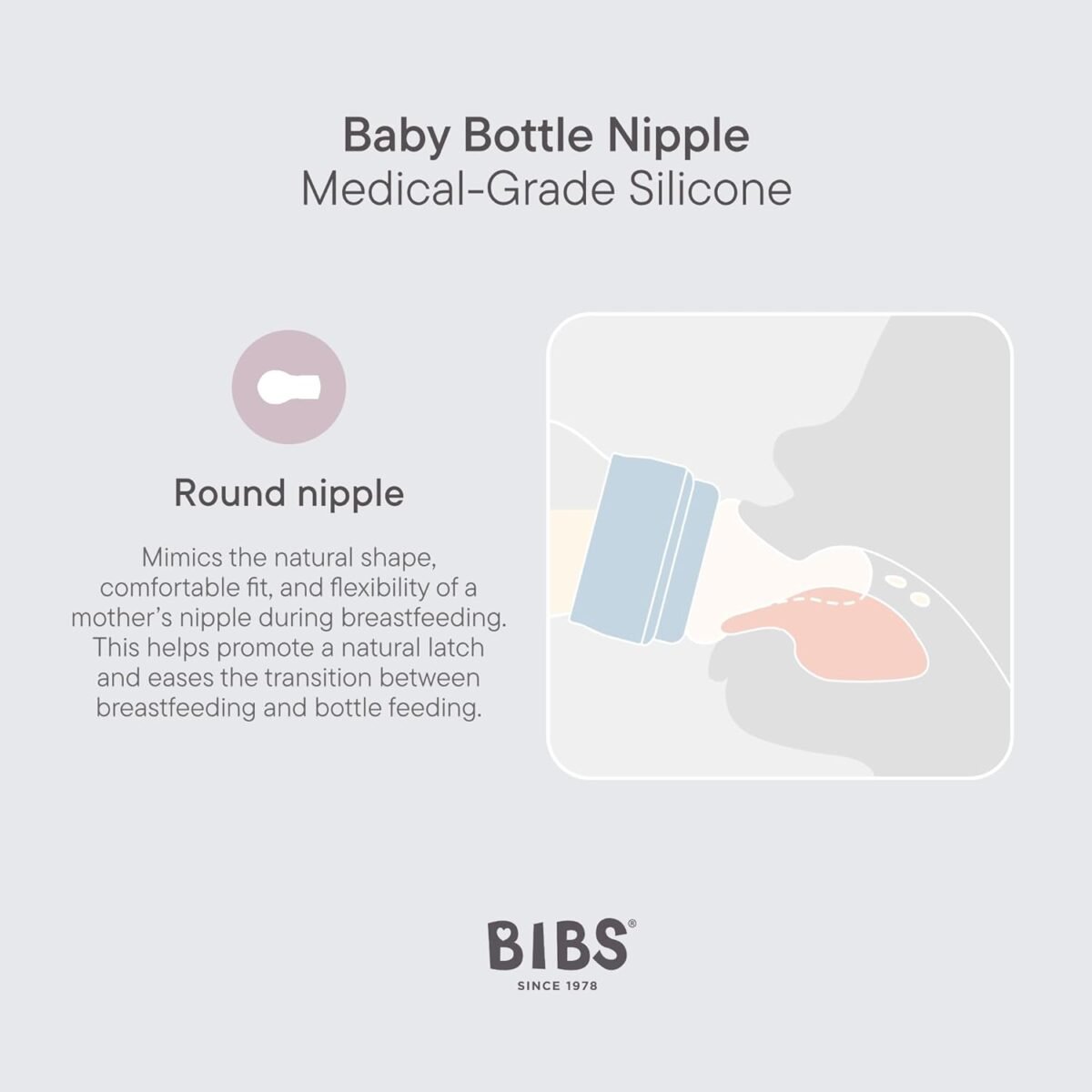 1749956230 bibs baby bottle 9 oz 270 ml silicone nipple 2 pack anti colic bpa free round nipple medium flow lightweight easy to clean suitable for newborns 0 years ivory.jpg