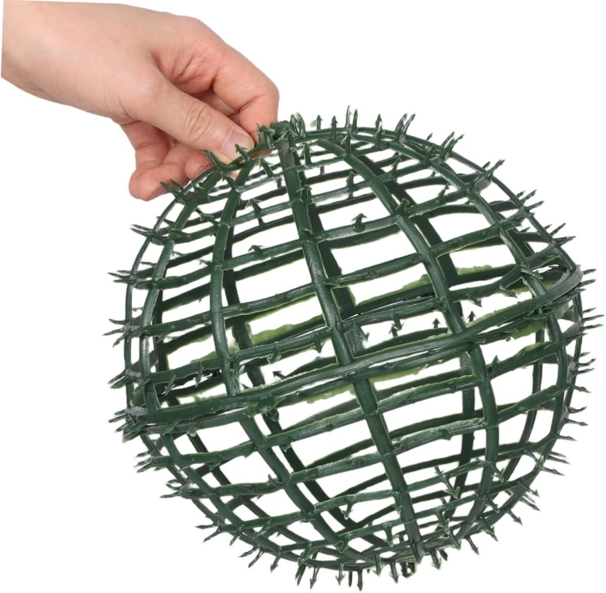 1749962512 tofficu 8pcs hollow floral ball frame diy decorative plant holder for home office garden and wedding centerpieces low maintenance faux flower support.jpg