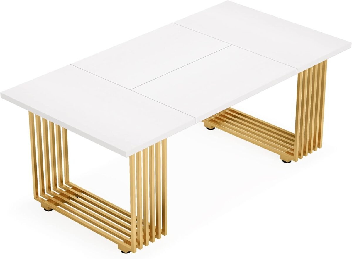 1749966825 little tree 70.9 white office desk modern executive desk with gold metal legs large home office desks wood computer desk business furniture.jpg
