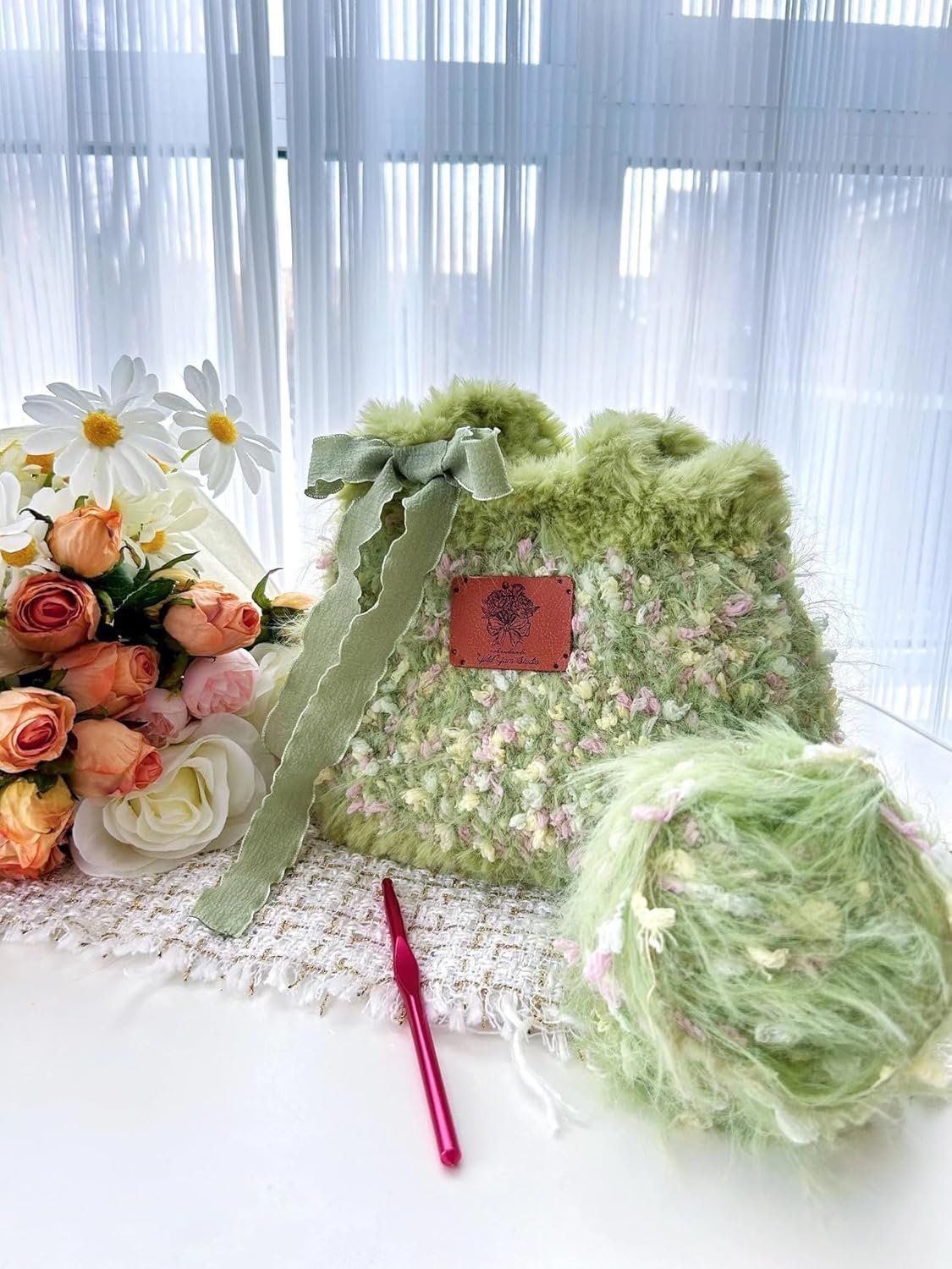 1749990705 wwnyy hand spun art yarn 4 pack of 50gskein with hand blended colorful handmade for jewelry making junk magazines knitting crafts textile decorative tassels card making.jpg