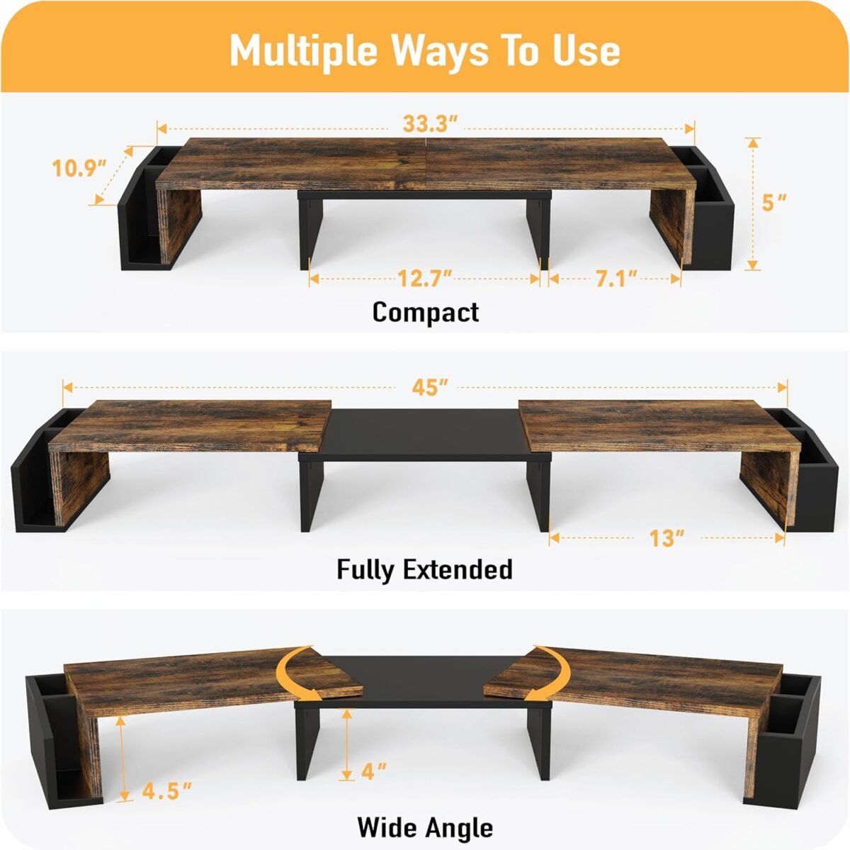 1749997137 simple houseware desk dual monitor stand riser with drawer rustic brown.jpg
