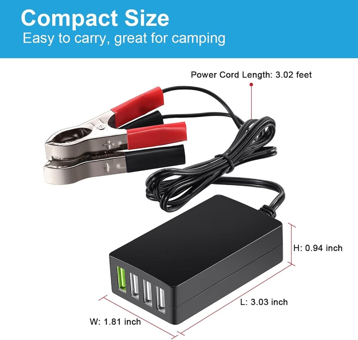 1750009511 plusroc portable dc converter with battery clip 12v24v to 5v 4 port usb charger multiport power adapter compatible with iphone ipad galaxy and other smart phone tablets.jpg