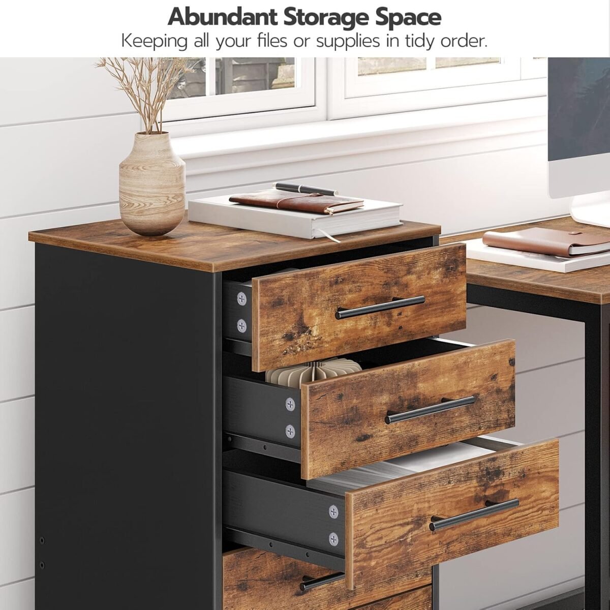 1750027323 hoobro 7 drawer chest file cabinet wooden file cabinet office cabinet with drawers storage cabinet for home office study easy assembly rustic brown and black bf07wj01.jpg