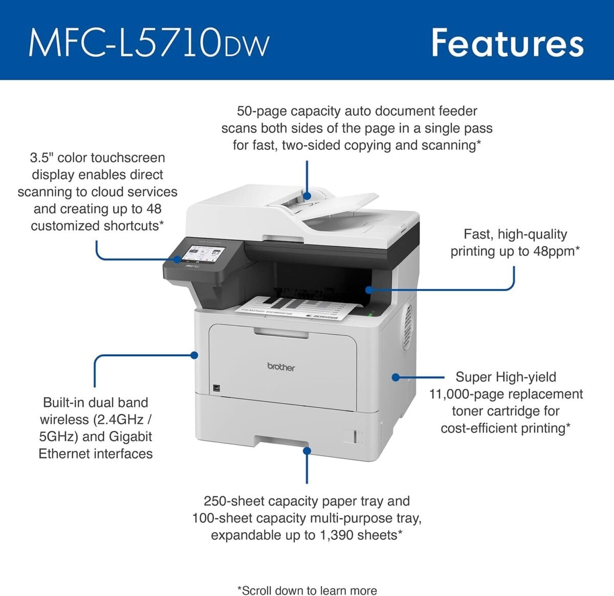 1750027388 brother mfc l5710dw business monochrome laser all in one printer with wireless networking and duplex print scan and copy works with alexa.jpg
