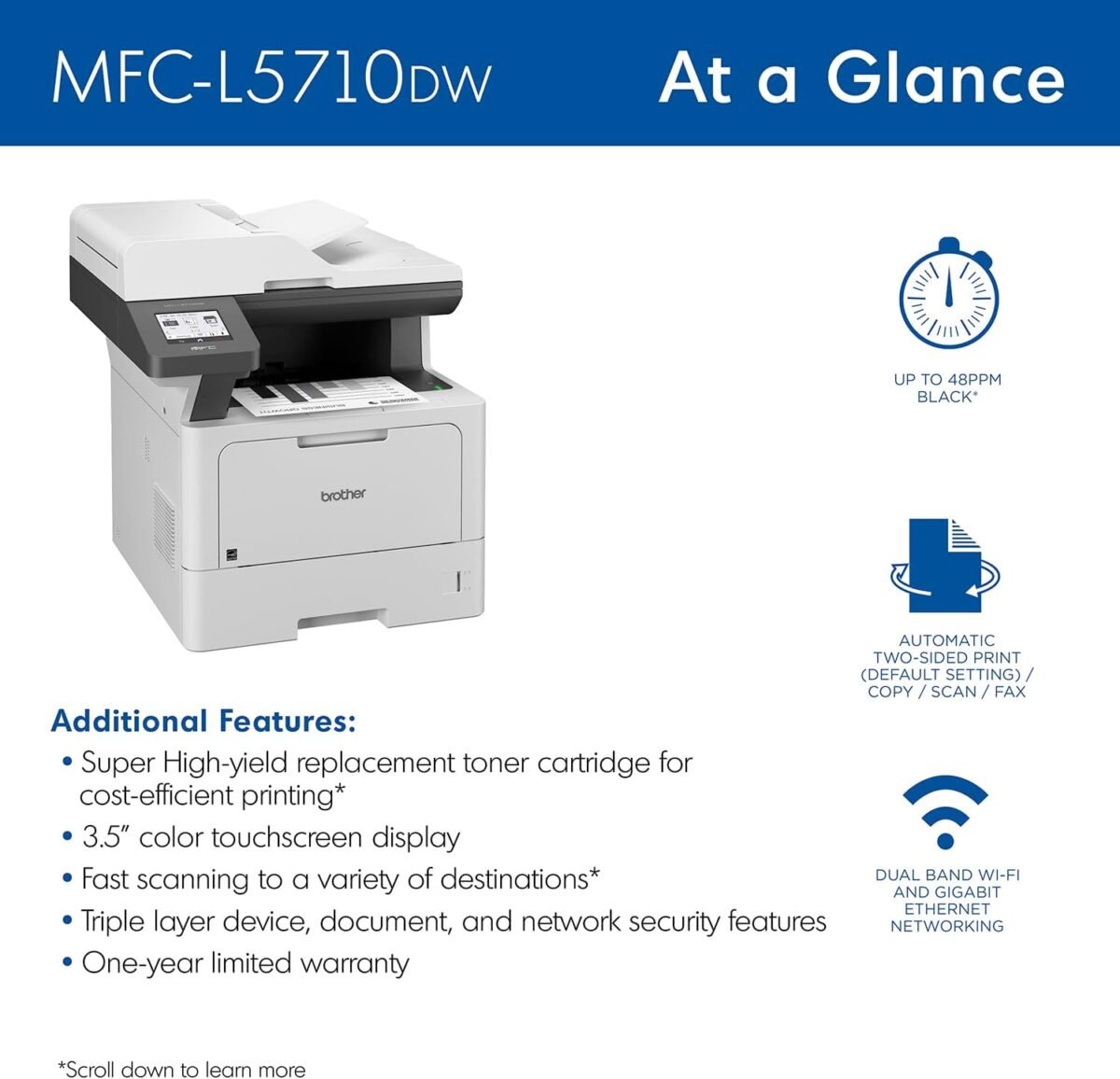 1750027389 brother mfc l5710dw business monochrome laser all in one printer with wireless networking and duplex print scan and copy works with alexa.jpg