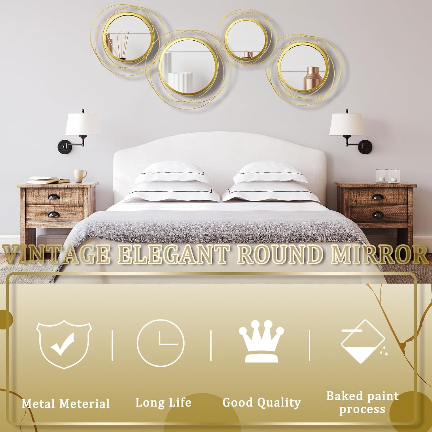 1750035613 hicarer 4 pcs decorative wall mirror round modern mirror gold circle mirror wall art ring metal mirror wall decor wall mounted mirror for bedroom living room entryway dining room hallway.jpg