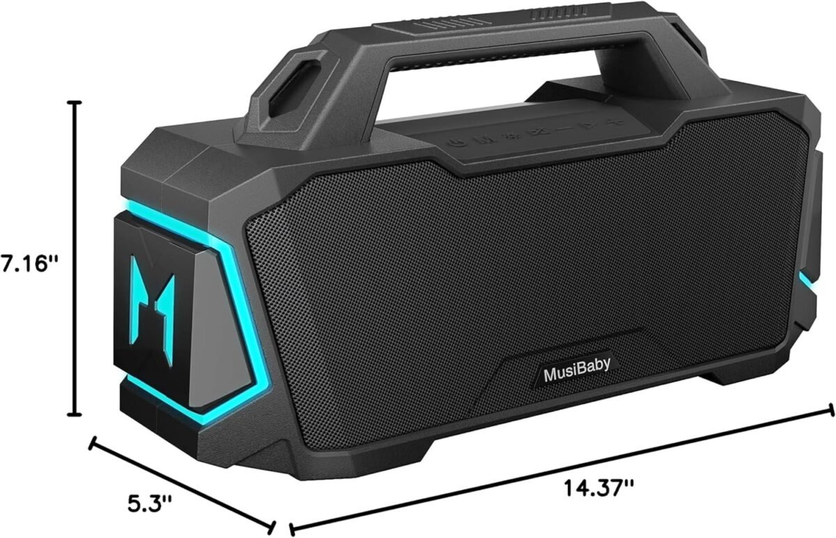 1750040649 bluetooth speakermusibaby m1 wireless speakers with subwooferipx6 waterproof20h playtimergb lightsdeep bassportablelargeloud speaker for outdoorpartycampingbackyarddual pairingblk.jpg