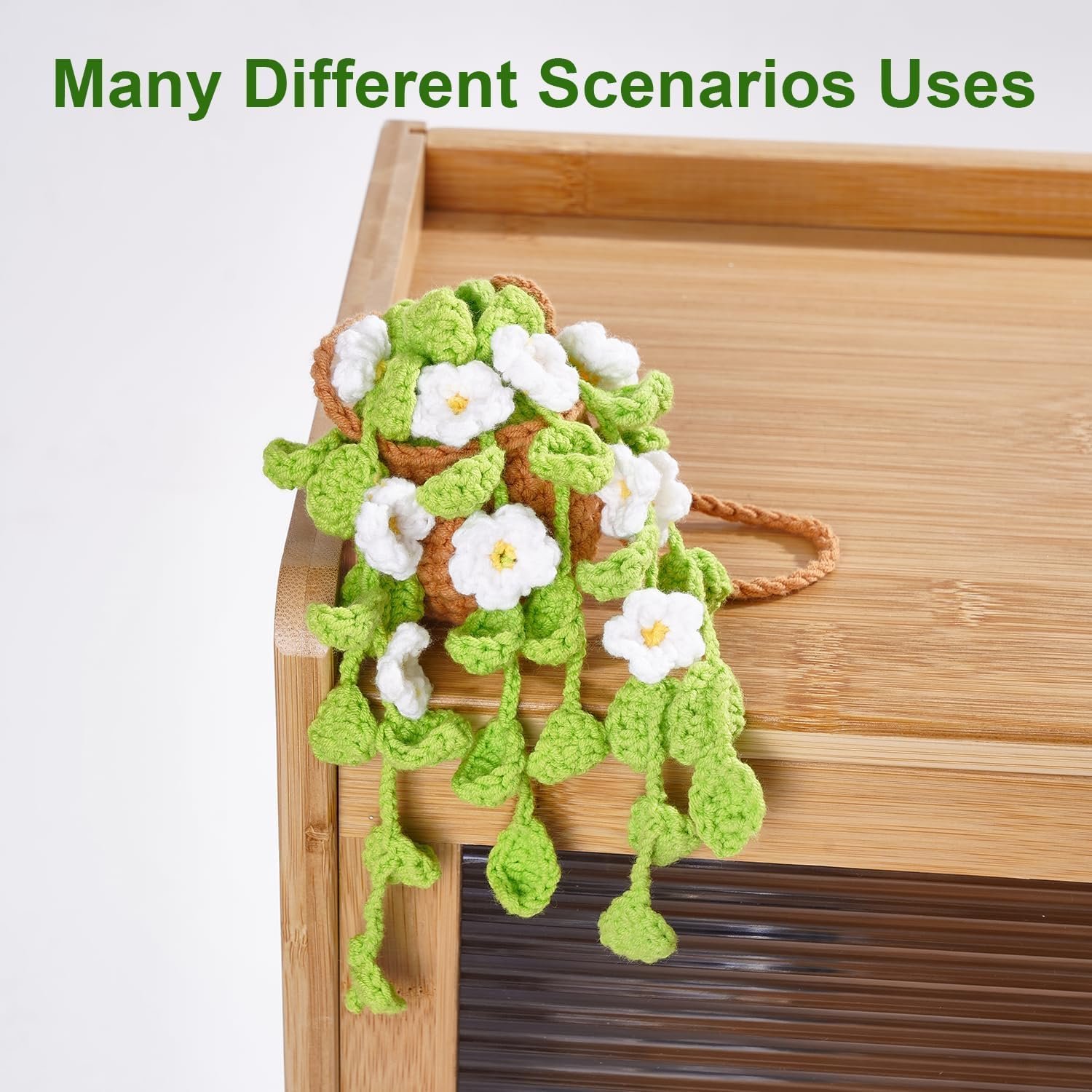 1750092076 crochet potted plants car mirror hanging accessories cute car decorations for women men handmade knitted rearview mirror accessories home crochet plant decor gifts.jpg