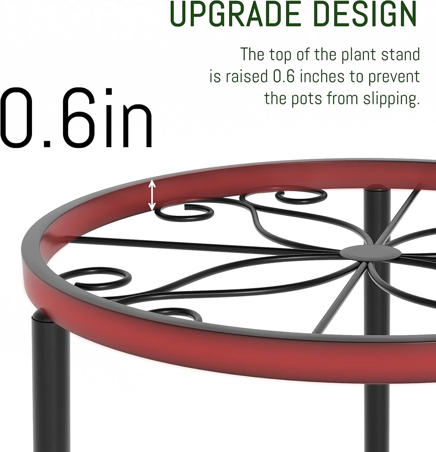 1750098889 5 pack decent metal plant stands heavy duty flower pot stands for multiple plant anti rust iron plant pot shelf decoration racks for home indoor and outdoor 5 pack black.jpg