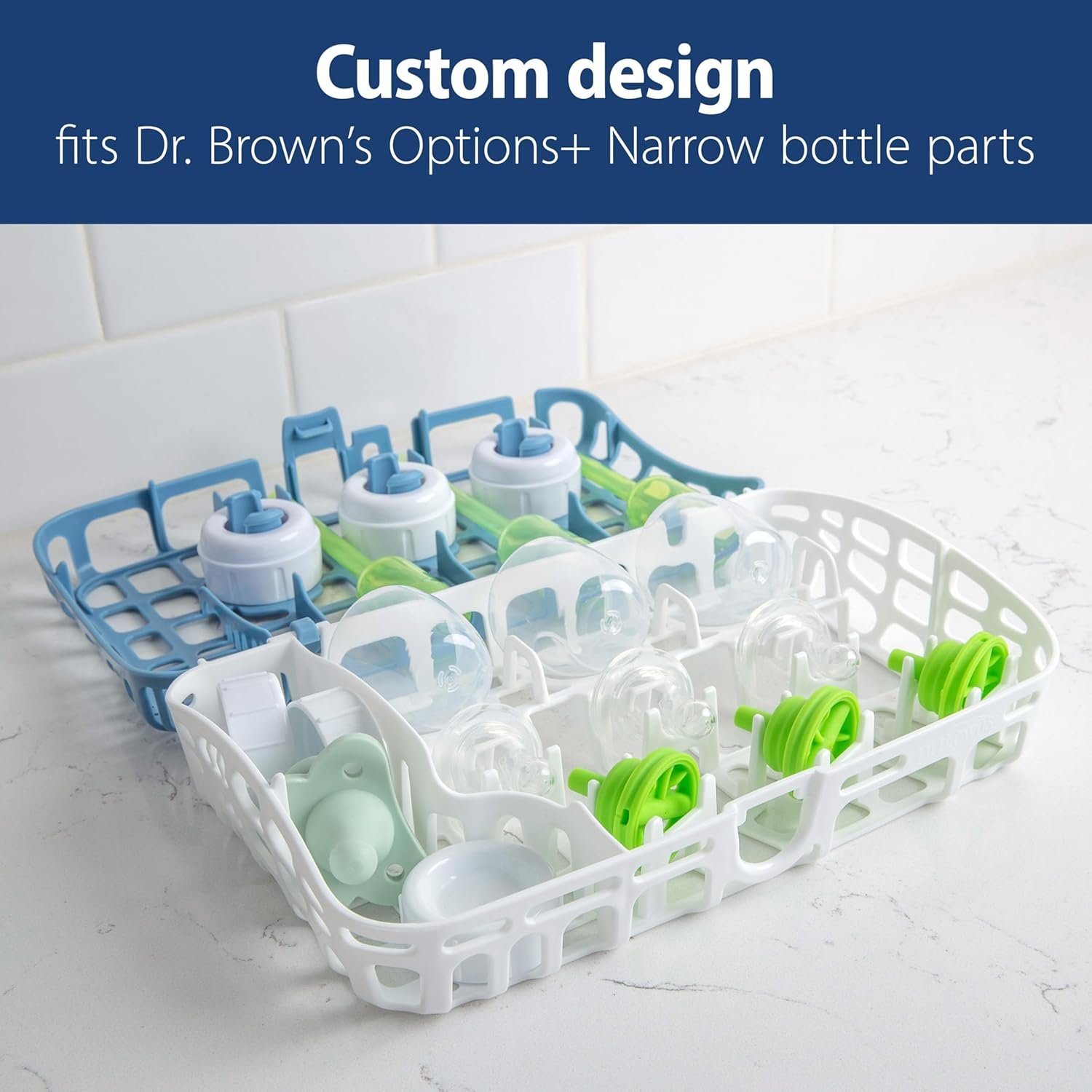 1750102308 dr. browns dishwasher basket for small baby bottle parts pacifiers and accessories clean store and organize newborn essentials bpa freecolors may vary.jpg