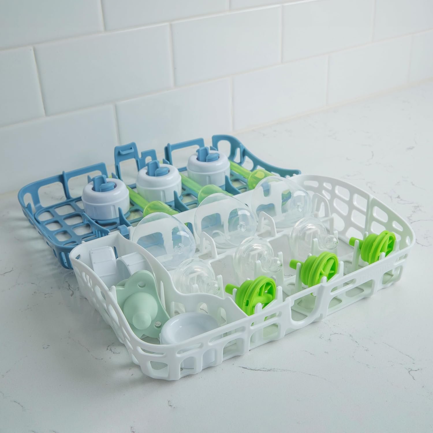 1750102317 dr. browns dishwasher basket for small baby bottle parts pacifiers and accessories clean store and organize newborn essentials bpa freecolors may vary.jpg