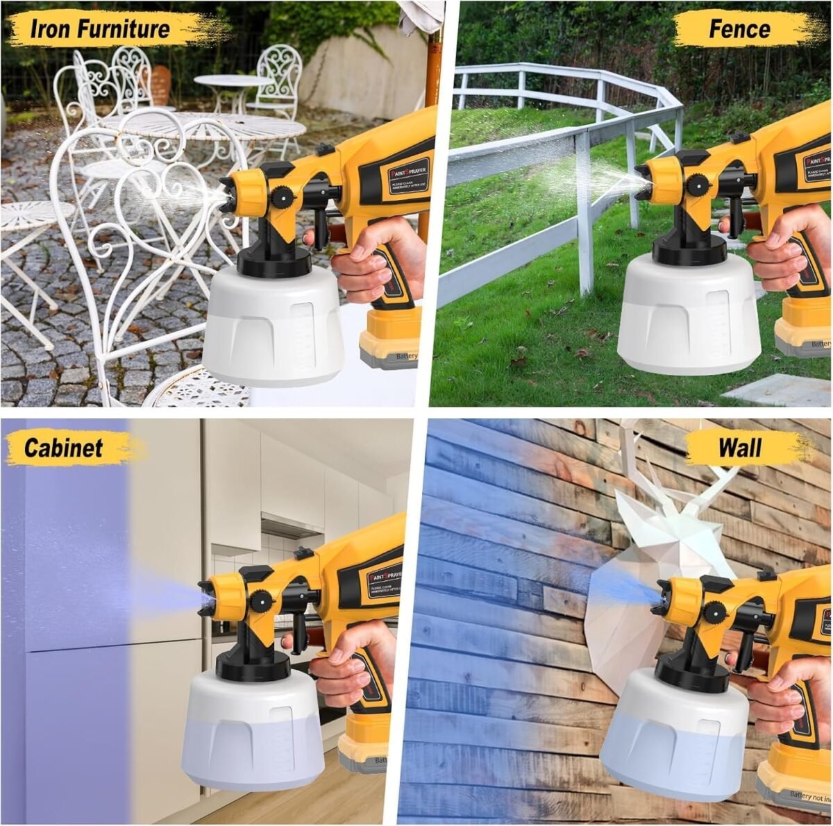 1750126626 cordless paint sprayer 30000rpm high speed for dewalt 20v battery 1400ml high capacity container spray paint gun for for house furniture painting goldnot include battery.jpg