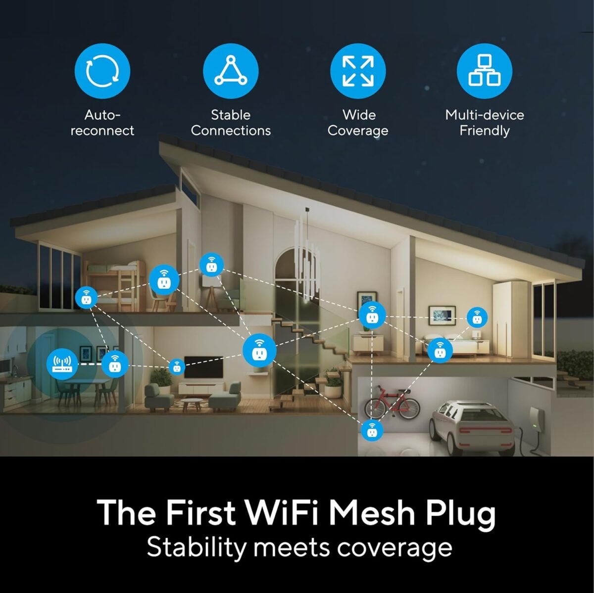 1750140169 utec smart plug wi fi mesh outlet 15a ultra efficient smart plug compatible with alexa google home ifttt no hub required 2.4ghz wi fi only remote control etl certified 2 pack.jpg
