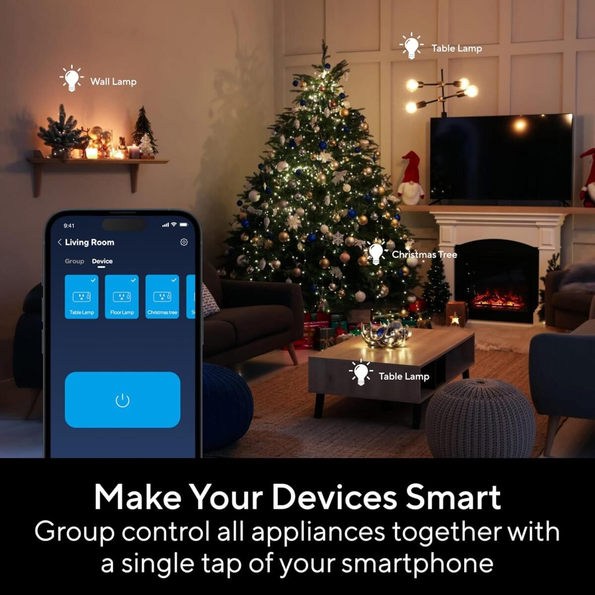 1750140173 utec smart plug wi fi mesh outlet 15a ultra efficient smart plug compatible with alexa google home ifttt no hub required 2.4ghz wi fi only remote control etl certified 2 pack.jpg