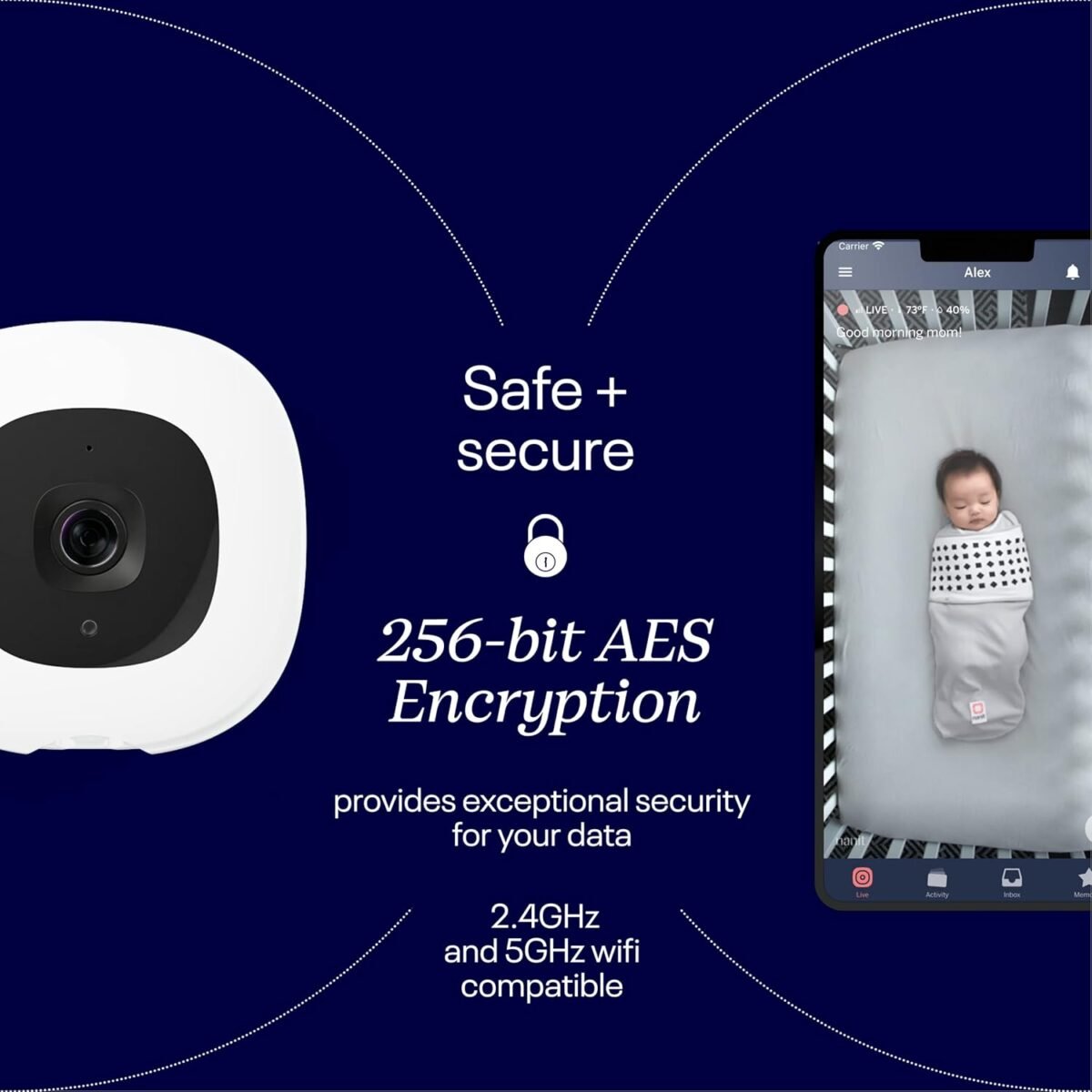 1750140804 nanit pro smart baby monitor wall mount 1080p secure wi fi video camera sensor free sleep breathing motion tracker 2 way audio sound motion alerts night vision and breathing band black.jpg