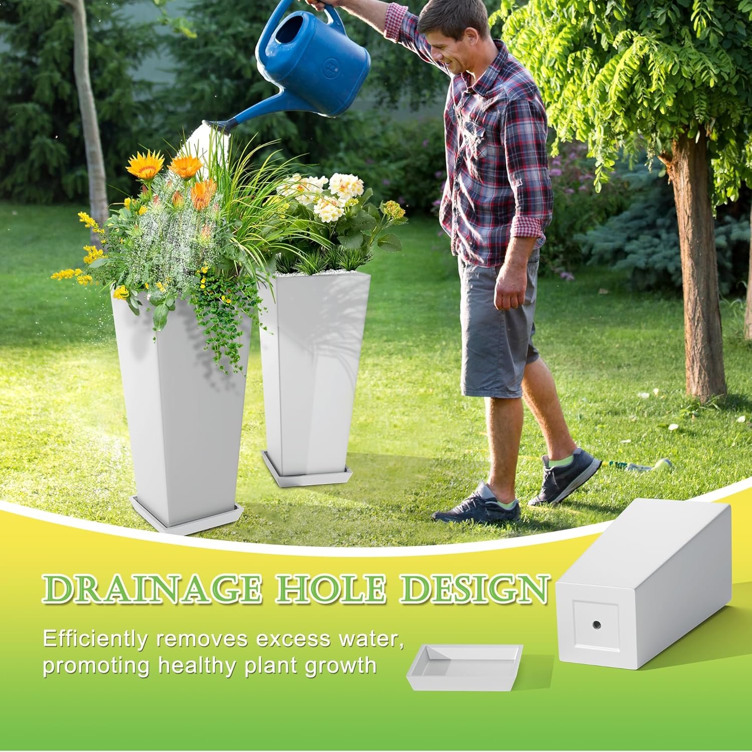 1750157945 set of 2 large planter for indoor or outdoor 24 tall flower pots tapered planters with tray for porch patio backyard large planters for outdoor indoor plants white.jpg