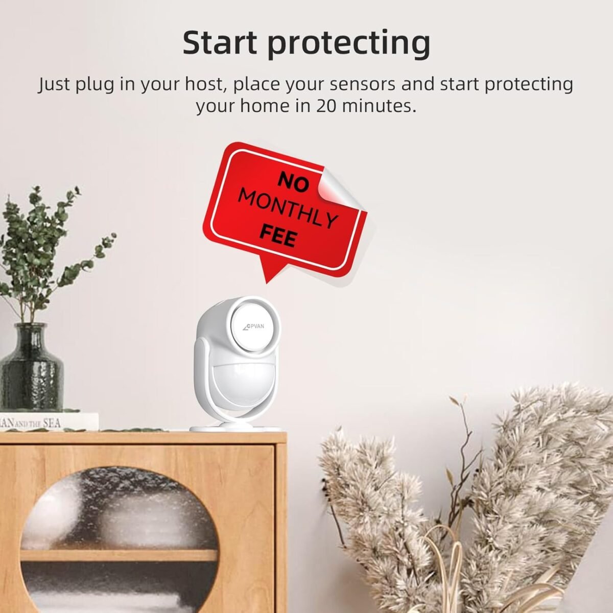 1750159122 cpvan home alarm system with pir motion sensor wifi wireless diy smart doorwindow alarm for home security with phone app alert 9 pieces kit indoor pir alarm host 6 door sensors 2 remotes.jpg