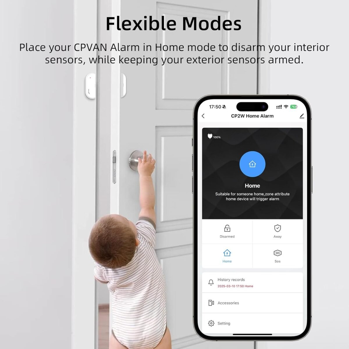1750159123 cpvan home alarm system with pir motion sensor wifi wireless diy smart doorwindow alarm for home security with phone app alert 9 pieces kit indoor pir alarm host 6 door sensors 2 remotes.jpg
