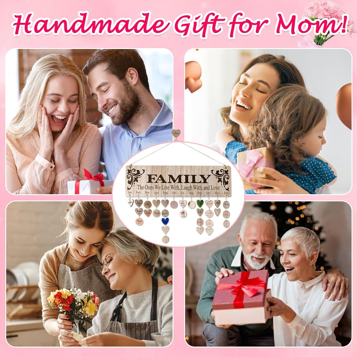 1750172419 gifts for mom grandma from daughter unique wooden family birthday reminder tracker calendar board wall hanging with 100 tags best gift ideas for christmas birthday mothers day.jpg
