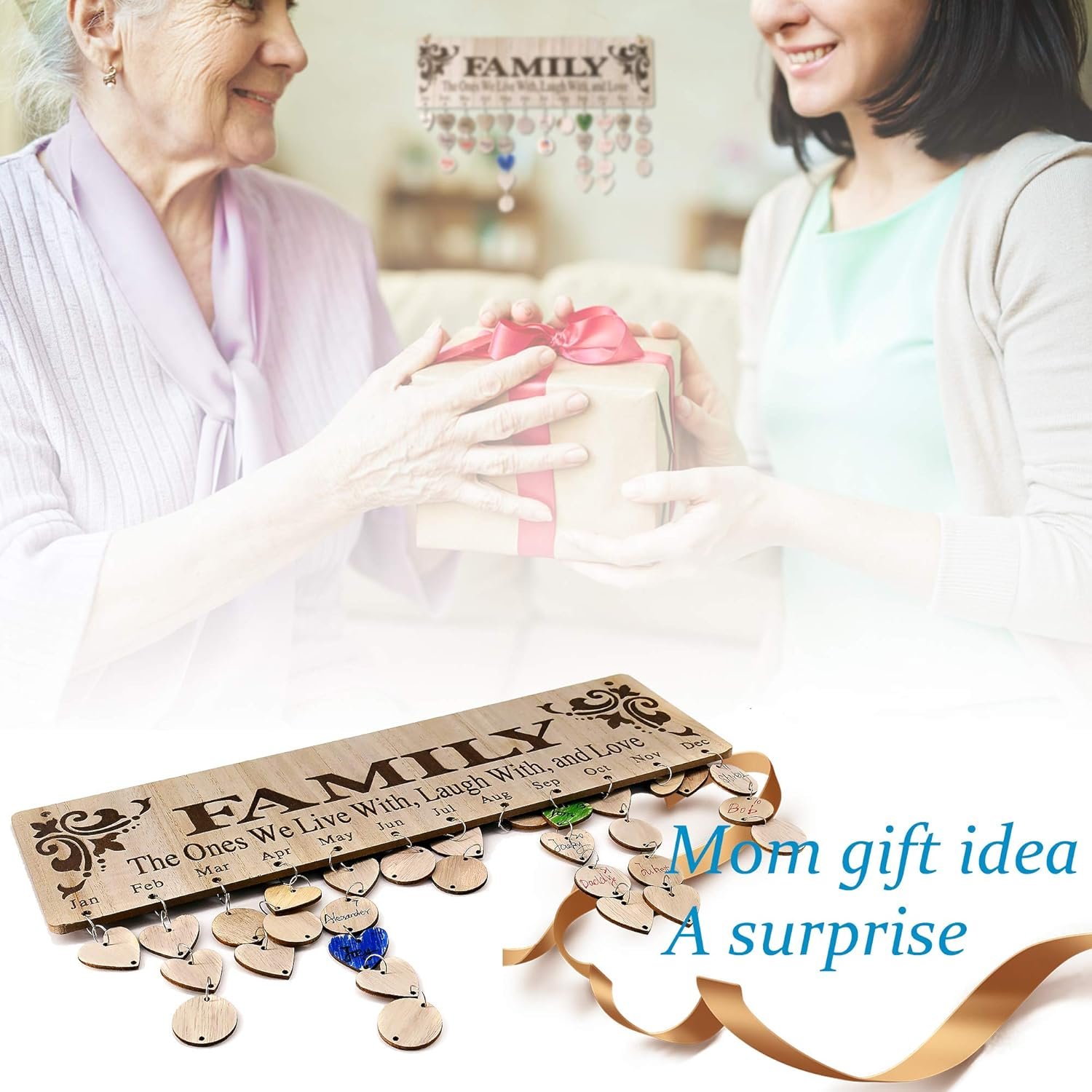 1750172425 gifts for mom grandma from daughter unique wooden family birthday reminder tracker calendar board wall hanging with 100 tags best gift ideas for christmas birthday mothers day.jpg