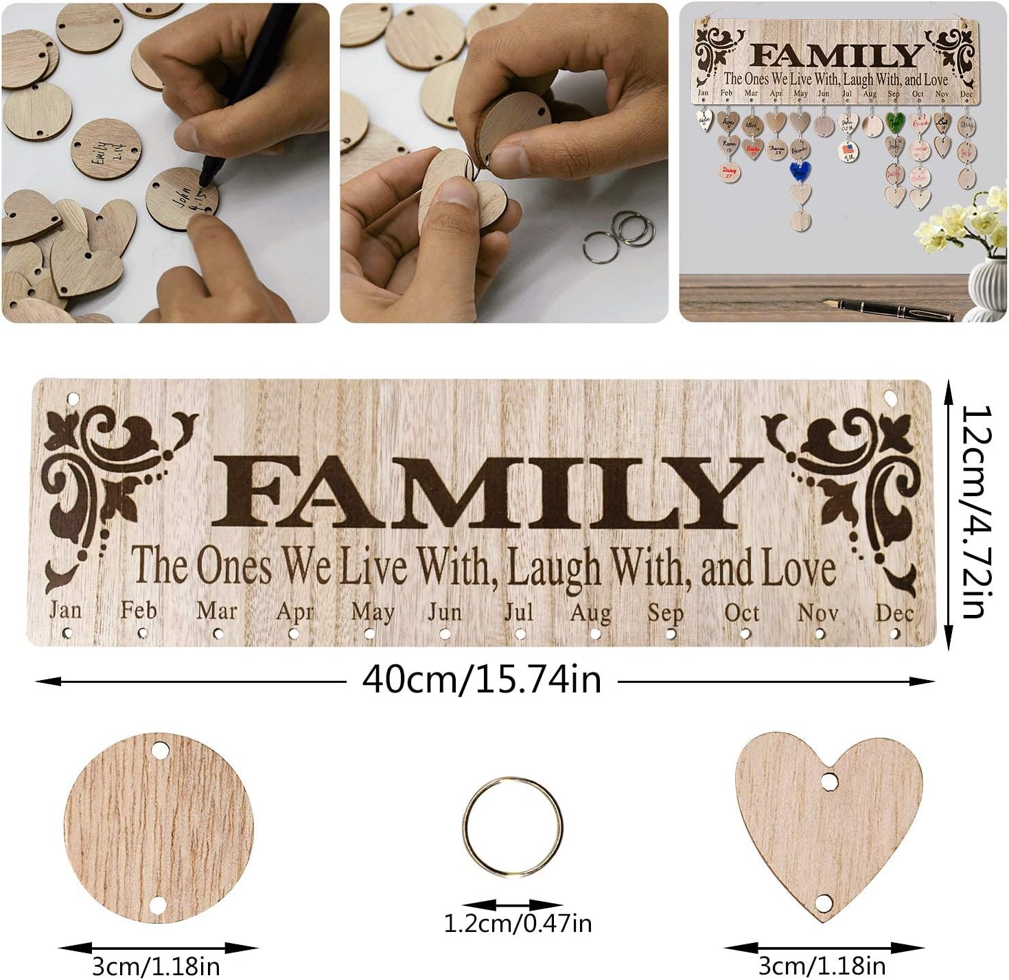 1750172429 gifts for mom grandma from daughter unique wooden family birthday reminder tracker calendar board wall hanging with 100 tags best gift ideas for christmas birthday mothers day.jpg