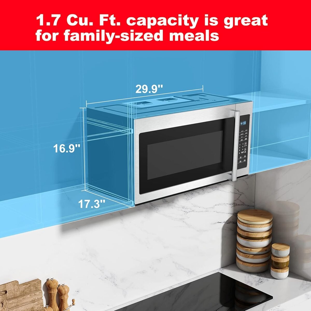 1750178964 galanz glomja17s2b 10 over the range microwave energy savingeco mode 30 second express cooking 9 auto cook programs 1000w120volts 1.7 cu.ft stainless steel.jpg